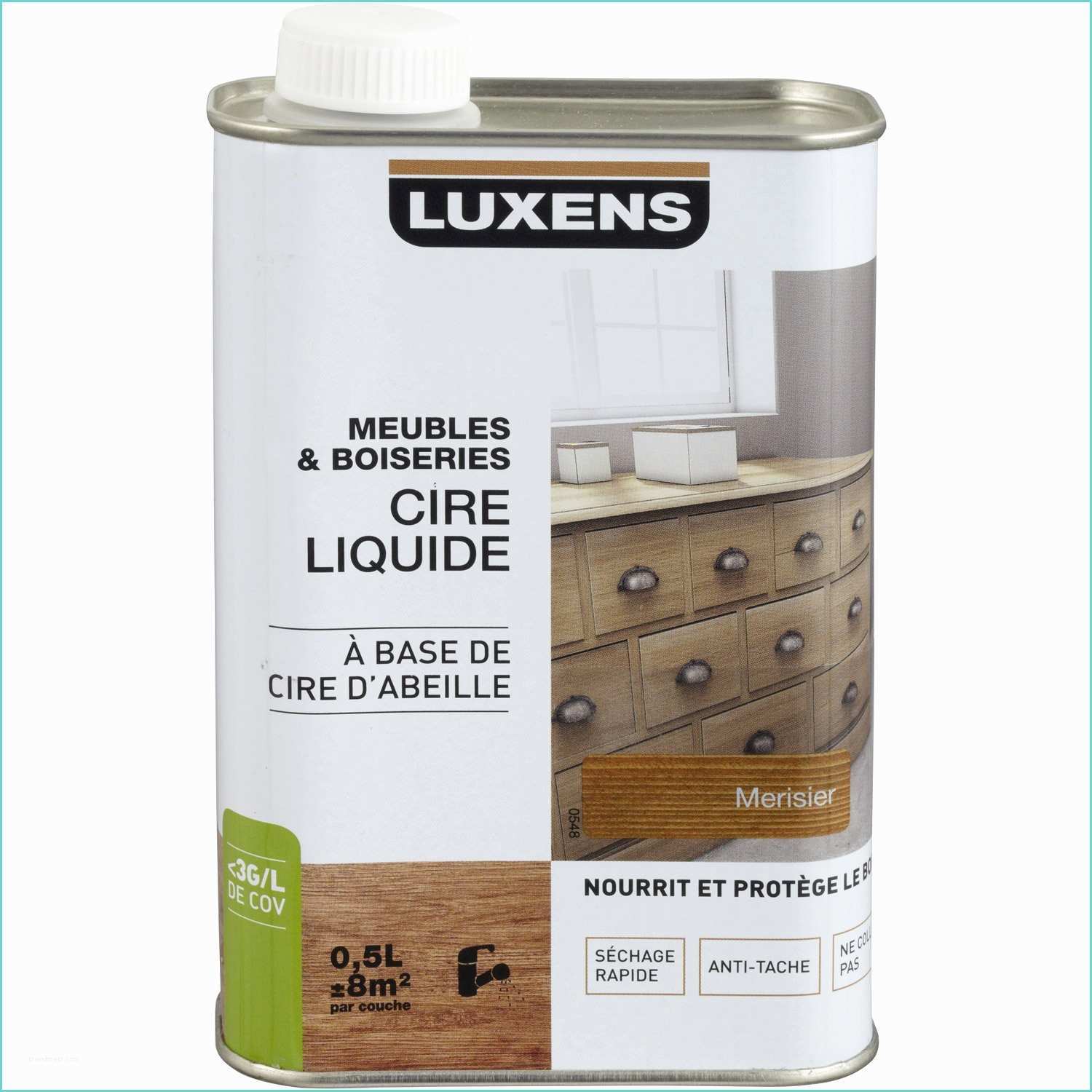 Produits Liberon Pour Meubles Cire Liquide Meuble Et Objets Luxens 0 5 L Merisier