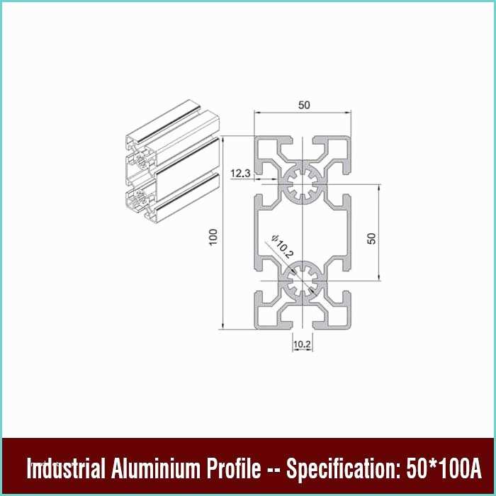 Profil Alu En U 50 X 50 Aluminium Extrusion Profile 50 X 100a Aluminium Extruder