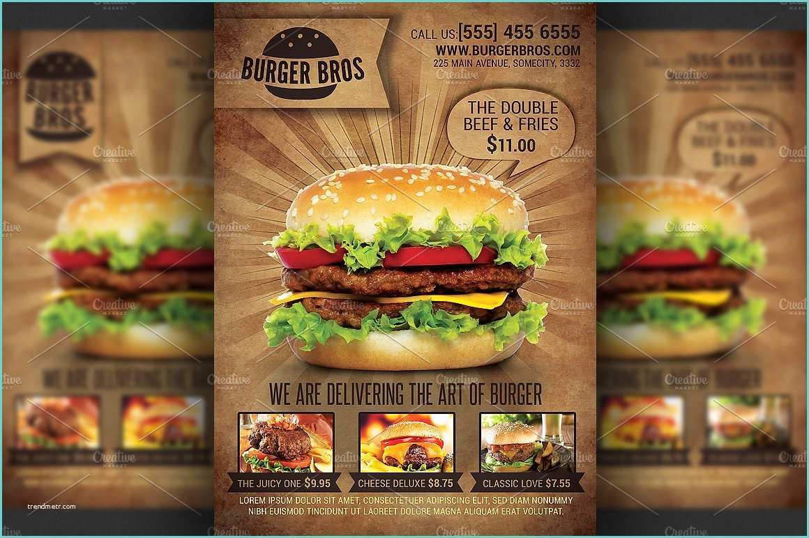 Promotion Ideas for Bars Burger Promotion Flyer Template Flyer Templates
