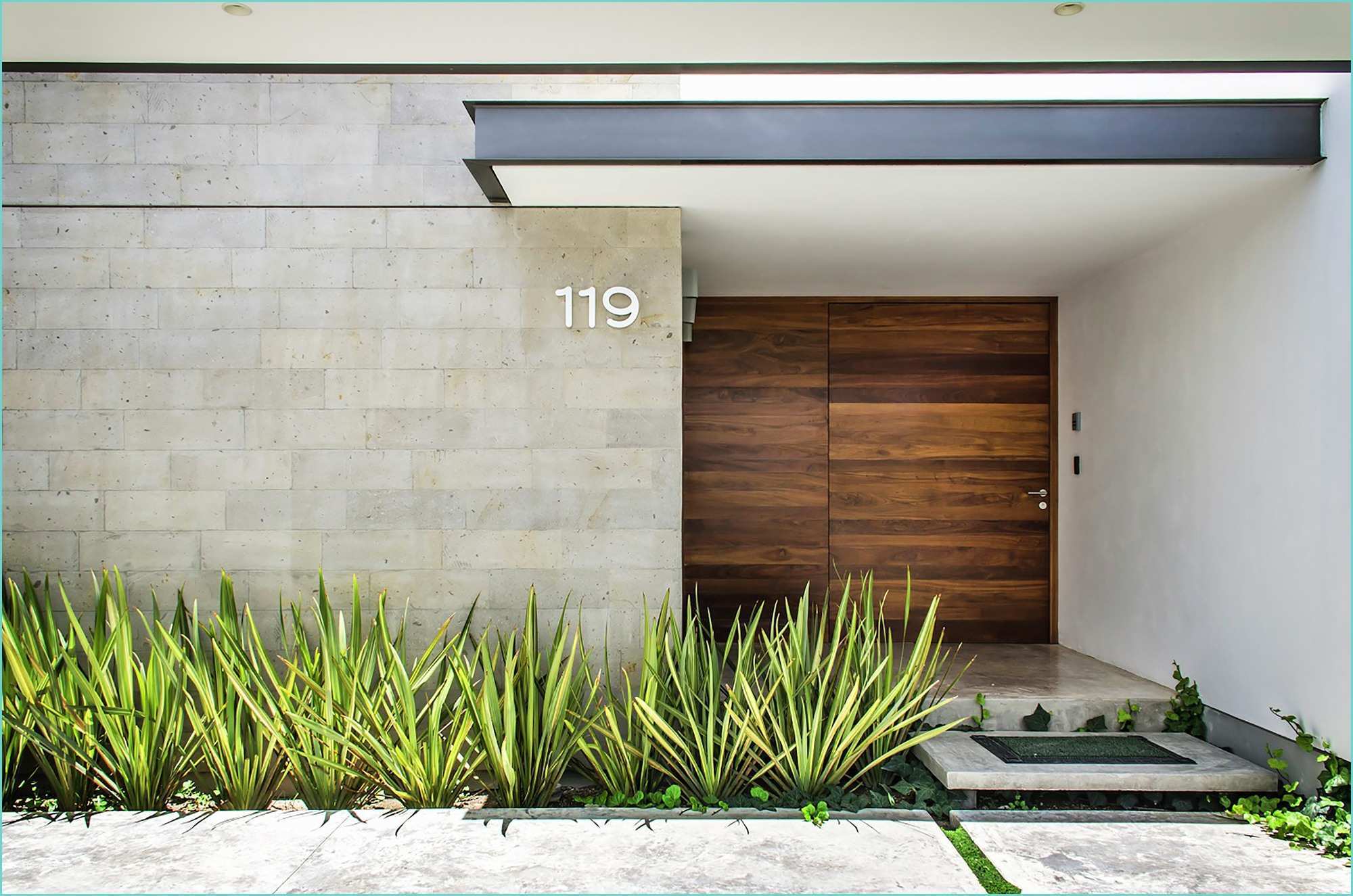 Puertas De Madera Principal Modernas Diseño Casa Moderna De Un Piso