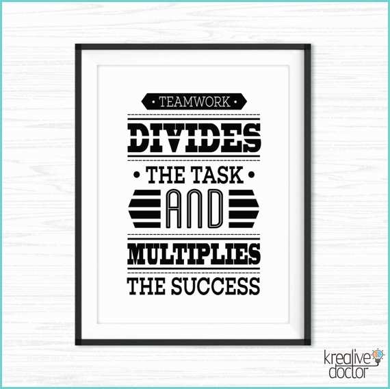 Quotes for Office Walls Fice Wall Art Teamwork Quotes Printable Success Quotes