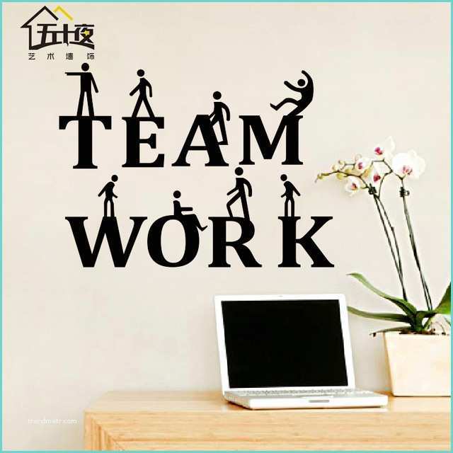 Quotes for Office Walls Fice Wall Sticker Team Work Quote Motivation Inspired