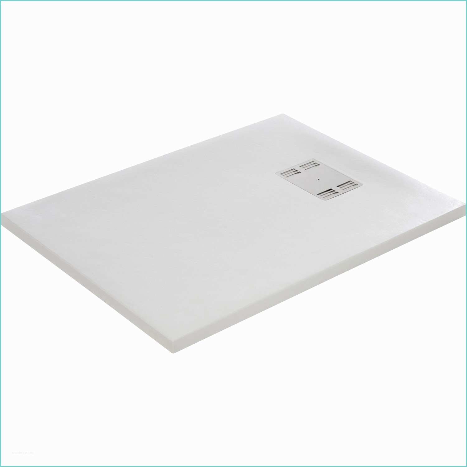 receveur de douche rectangulaire l 100 x l 80 cm resine blanc slate e