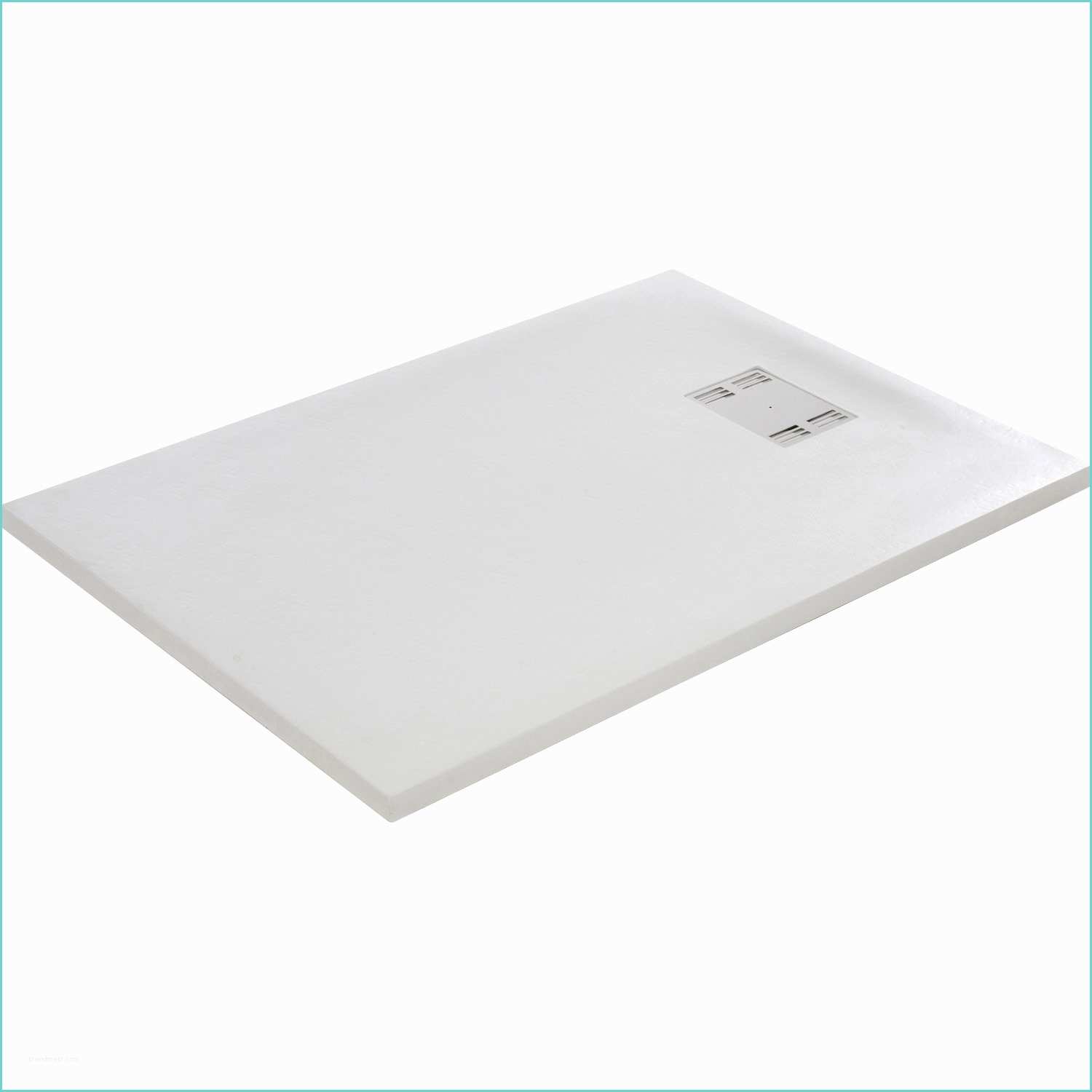 receveur de douche slate blanc extra plat resine rectangulaire 120 x 90 cm e
