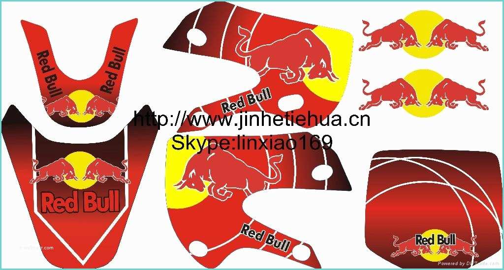 Red Bull Decals for Dirt Bikes China Products