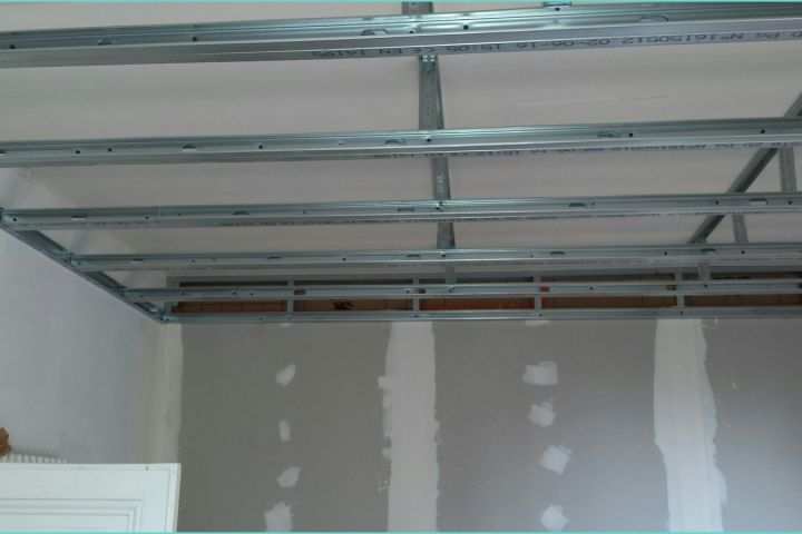 Refaire Un Plafond En Placo Faux Plafond Placo Sans Suspente Design De Maison Faire Un