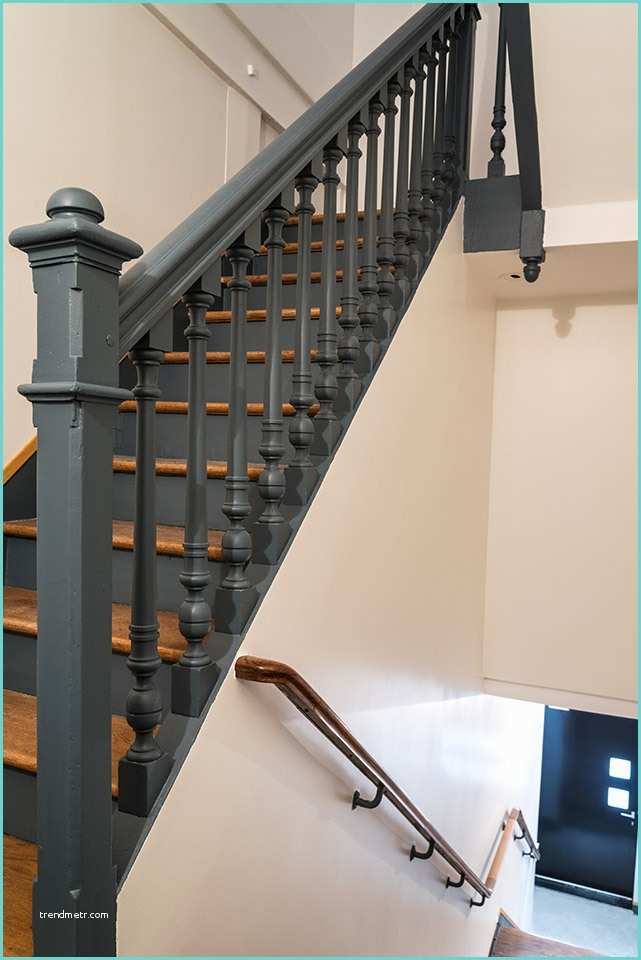 Repeindre Un Escalier En Gris Chantier 17 Villa D Alésia Paris