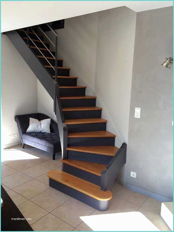 Repeindre Un Escalier En Gris Escalier Repeint à orvault • Peintre Décorateur • Homecolor