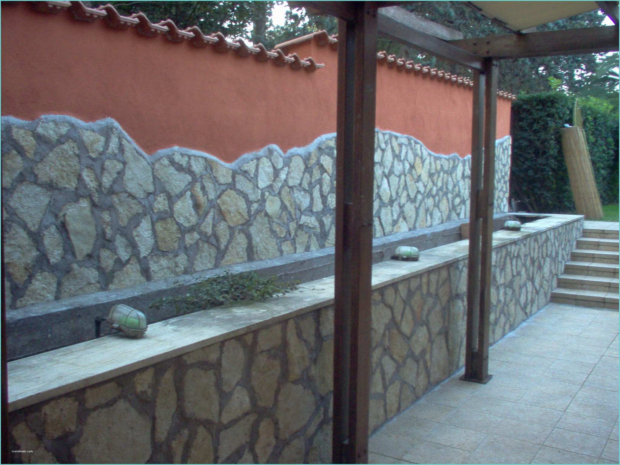 Rivestire Muro In Pietra Mobili Lavelli Foto Rivestimento Muro Esterno