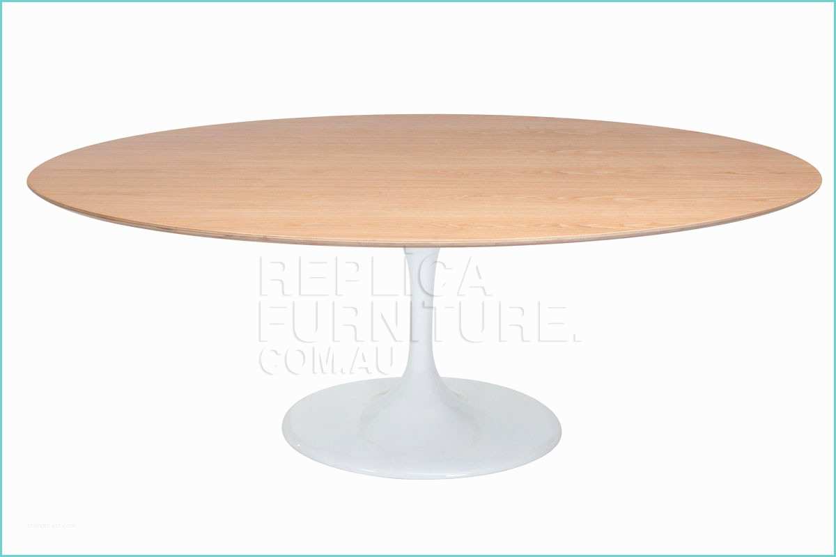 Saarinen Oval Dining Table Replica Oval Tulip Table In Oak Wood