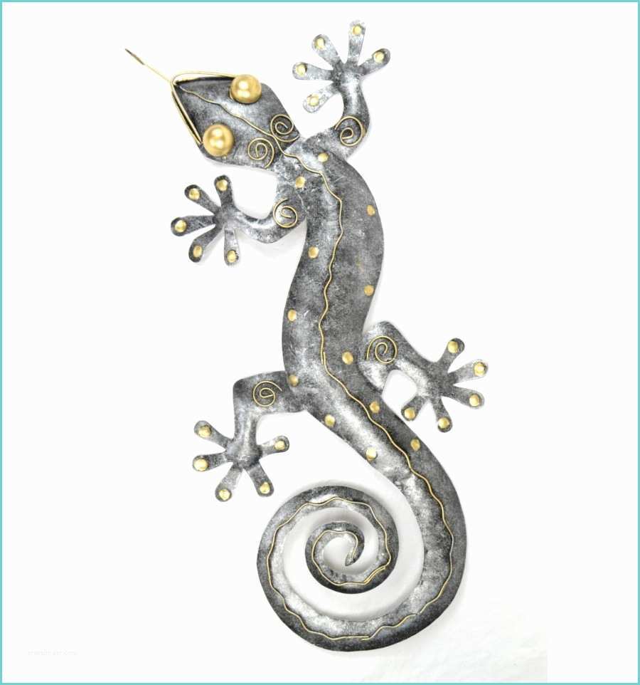Salamandre Murale En Fer forg Grand Gecko Margouillat Décoration Murale originale