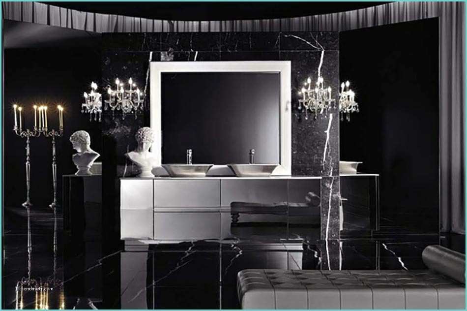 Salle De Bain Design Luxe Noir Et Blanc Salle De Bain De Luxe Aux Inspirations Diverses