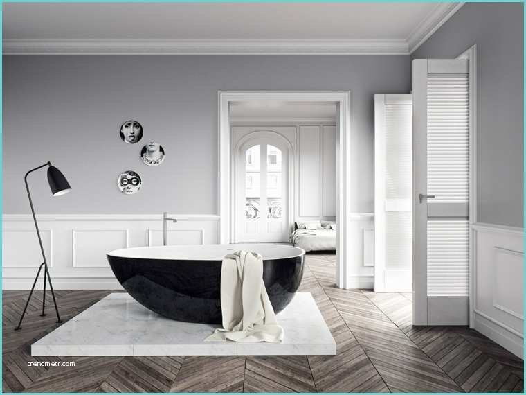 Salle De Bain Design Luxe Noir Et Blanc Salle De Bain Luxe Avec Baignoire Design En 36 Belles Images