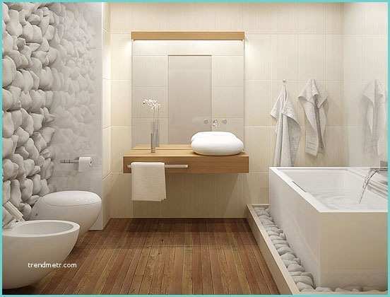 Salle De Bains Design Zen 20 Banheiros Decorados Revestimento Que Imita Madeira