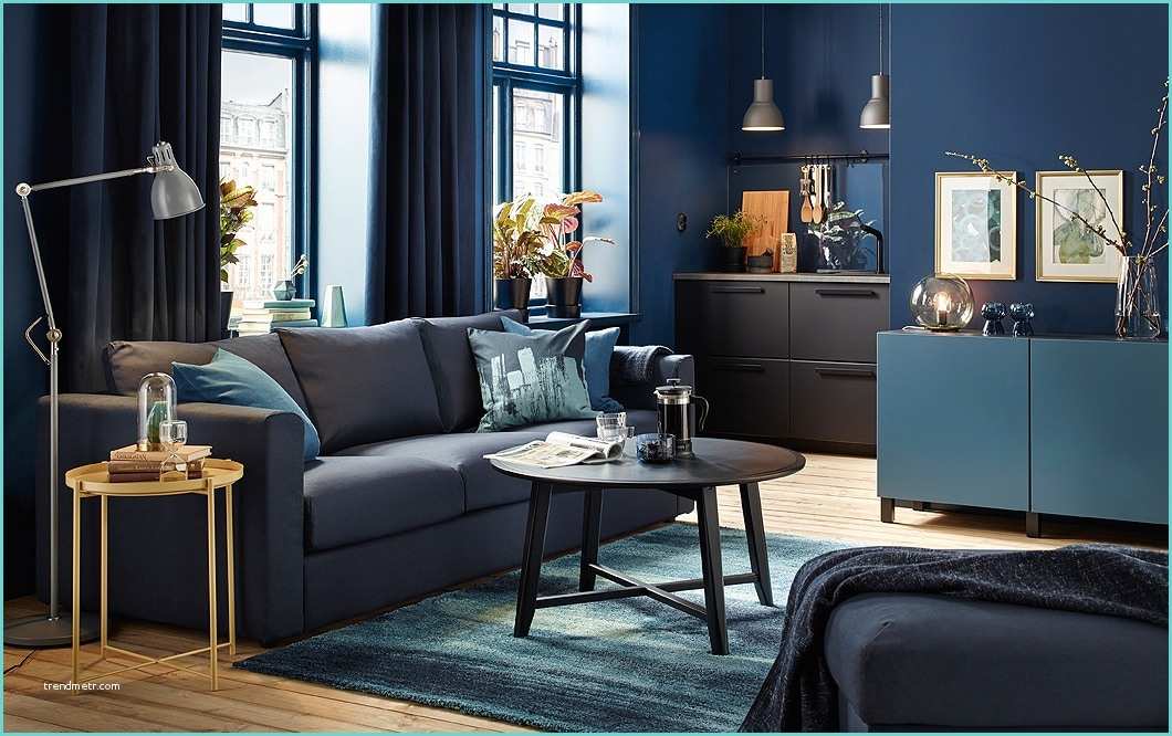 Salon Bleu Nuit Belleza atemporal Ikea