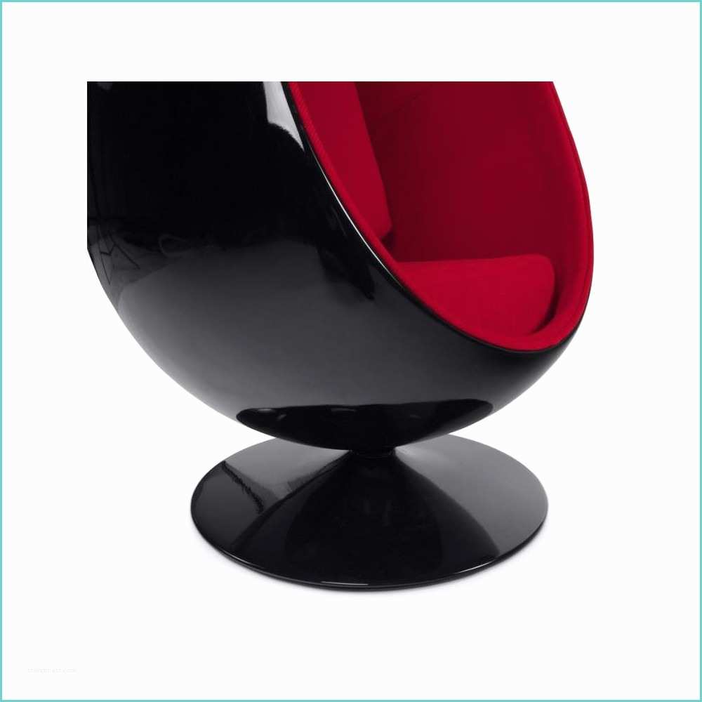 Salon Design Noir Et Rouge Fauteuil Design Ellipse Noir Et Rouge Pier Import