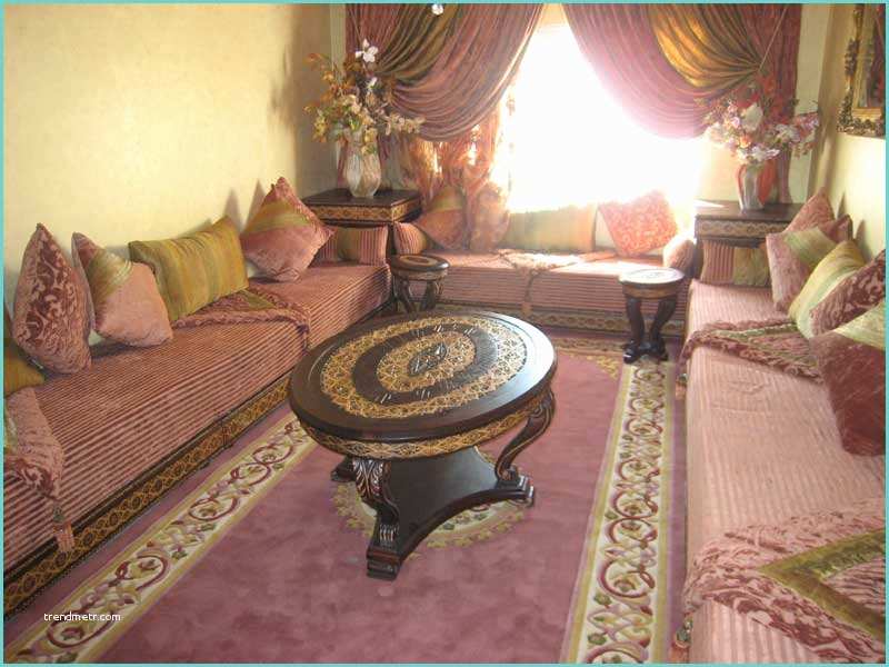 Salon oriental Au sol Décoration Marocaine