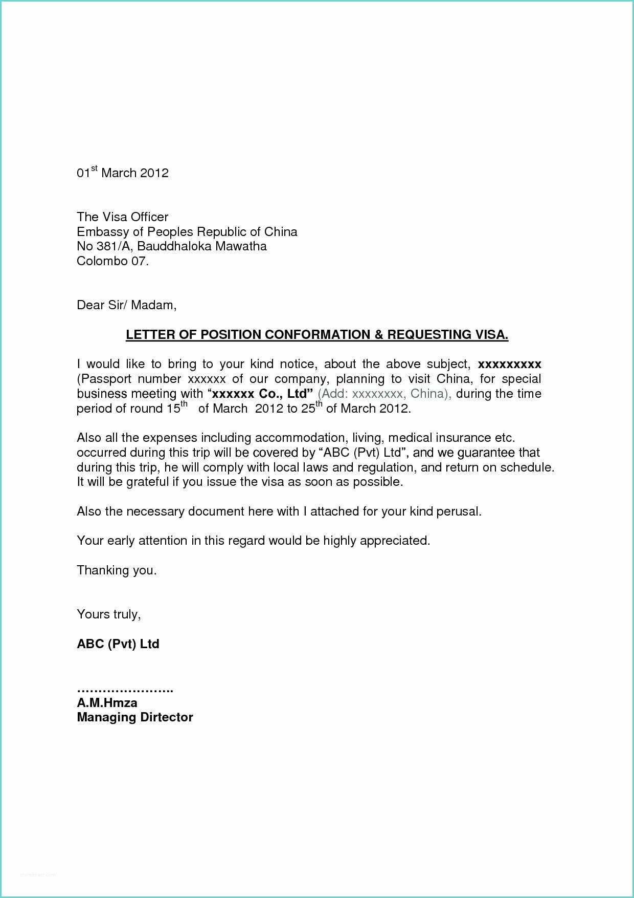 Sample Accommodation Request Letter Ac Modation Request Letter to Pany Sample