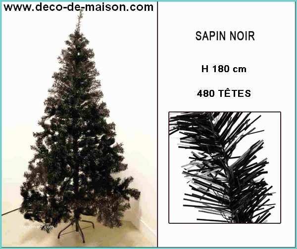 Sapin De Noel Noir 180 Cm Sapin De Noël Artificiel Déco Noir 180 Cm
