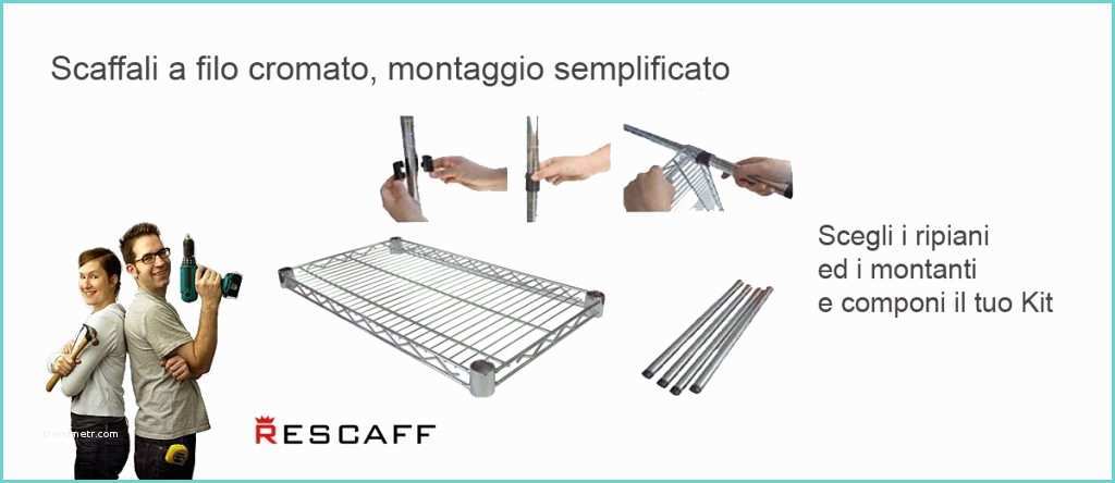 Scaffali In Filo Metallico Scaffalature A Filo Cromato Iron System