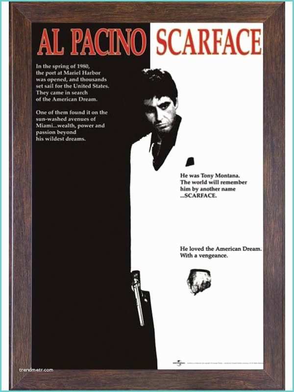 Scarface Black and White Poster Scarface Al Pacino