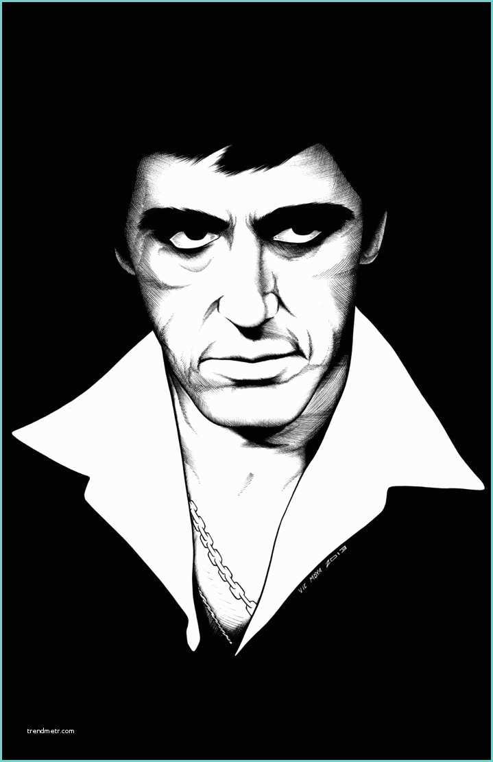 Scarface Black and White Poster Scarface by Gothpunkdaddy On Deviantart