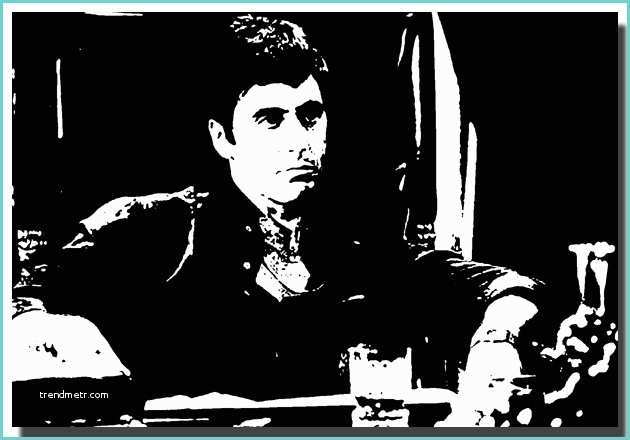 Scarface Black and White Poster Scarface by Retrodesigner On Deviantart