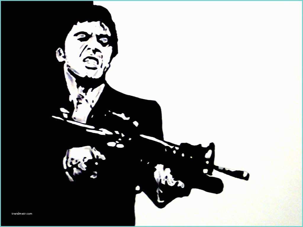 Scarface Black and White Poster Scarface Wallpapers 4usky