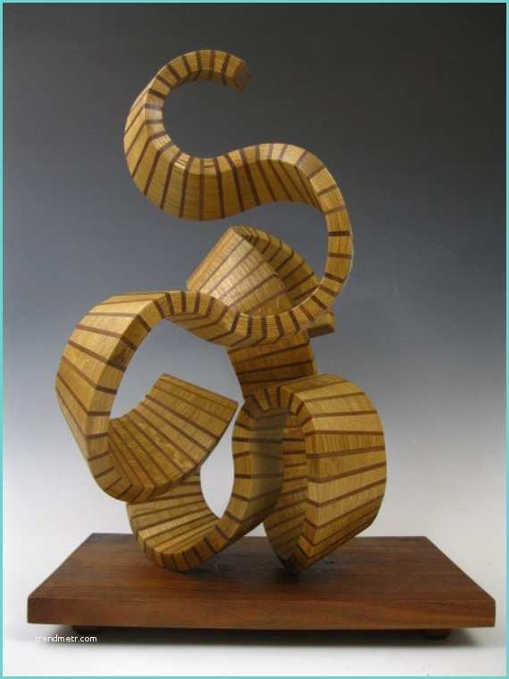 Sculpture Sur Bois Moderne Items Similar to Abstract Wood Sculpture Modern Wood
