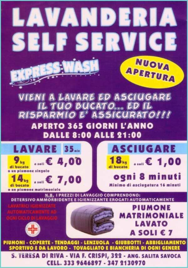 Self Osasco Volantino A S Teresa Apre “lavanderia Self Service” La Prima Della