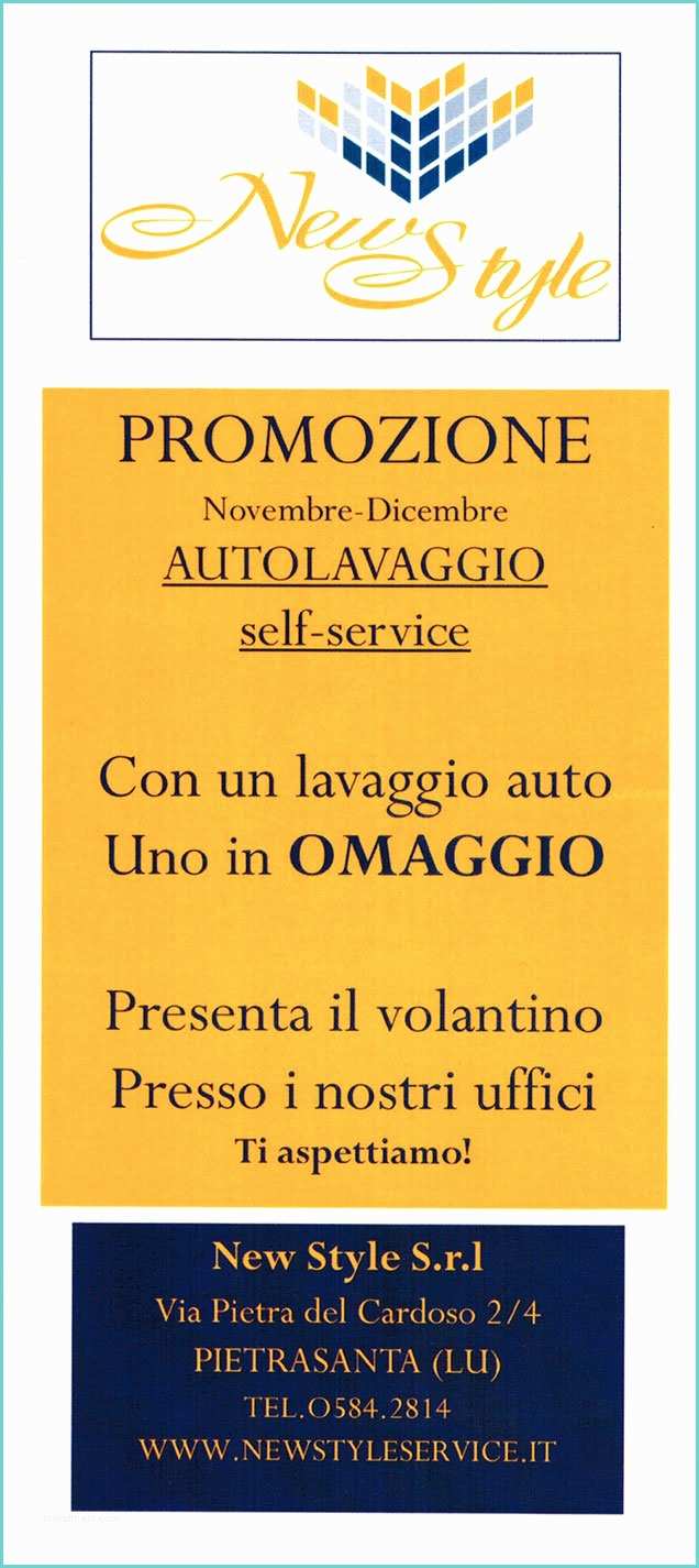 Self Osasco Volantino Autolavaggio Self Service A Partire Da 6 Euro