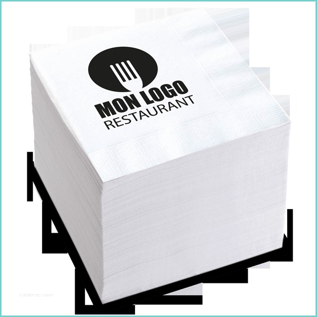 Serviette Blanche Pas Cher Serviettes Papier Personnalisées 33 Cm Pour Restaurant