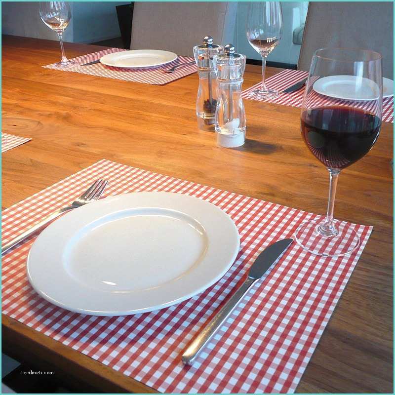 Set De Table Design Chilewich Sets De Table Papier Vichy Rouge Pa Design Absolument