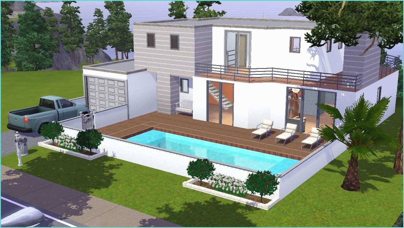 Sims 4 Construction Maison Moderne Idee Maison Sims 4 Avec Maison Sims 3 Plan Avie Home Idees