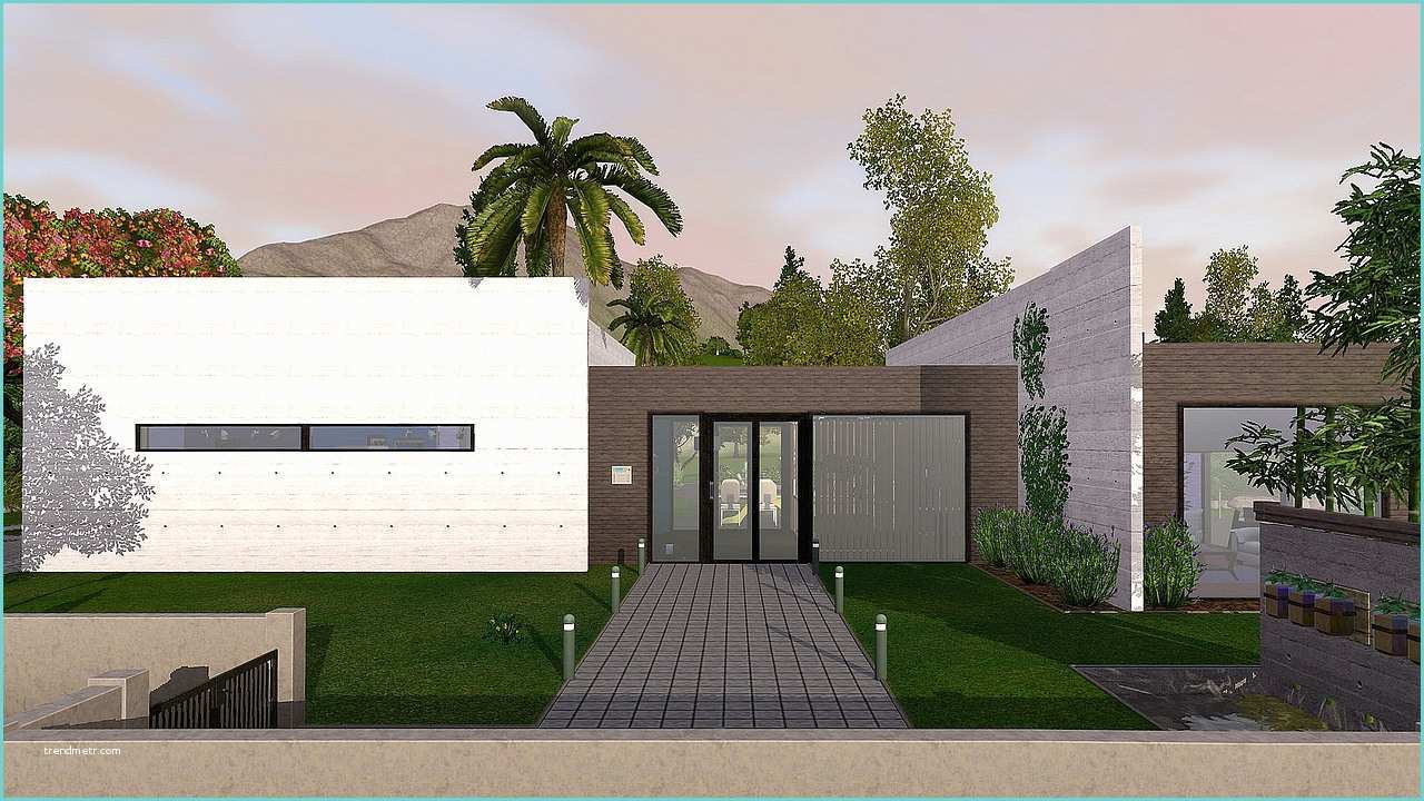 Sims 4 Construction Maison Moderne La Création Et Les Sims La Construction — Les Sims
