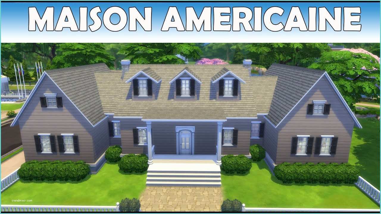 Sims 4 Construction Maison Moderne Les Sims 4 Maison Americaine Construction Speed