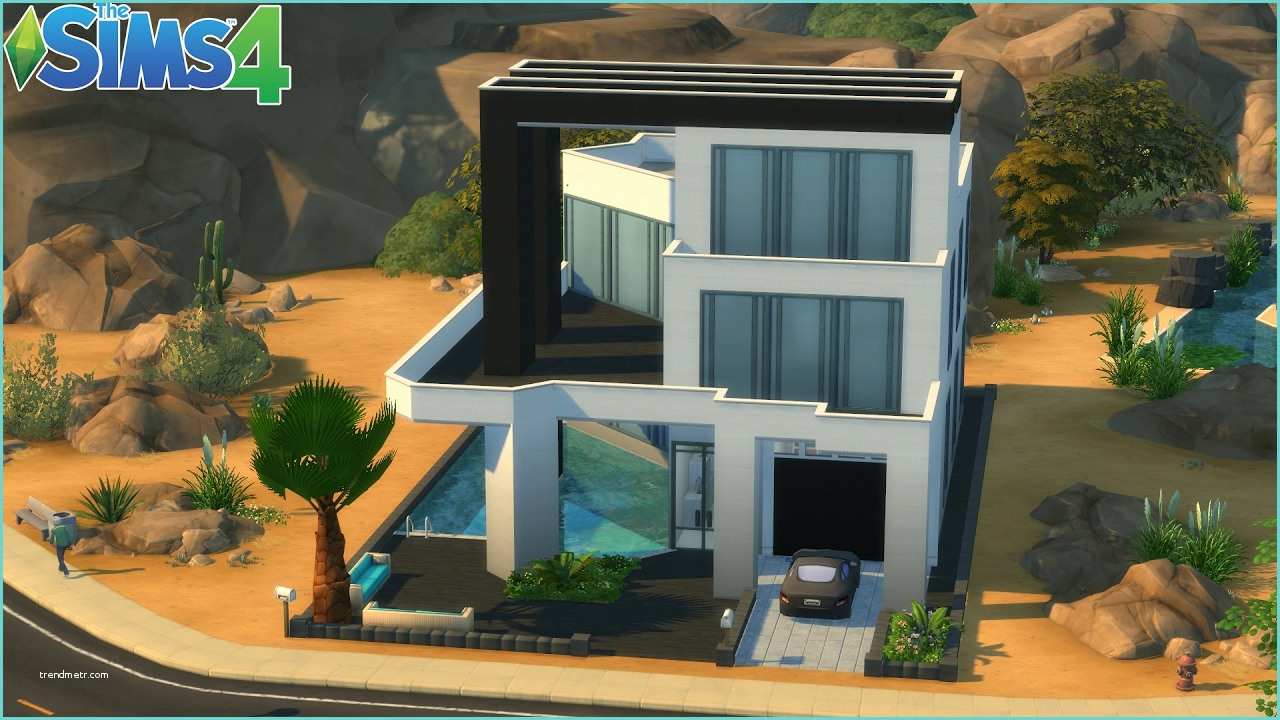 Sims 4 Construction Maison Moderne Les Sims 4 Maison Moderne Construction Speed Build