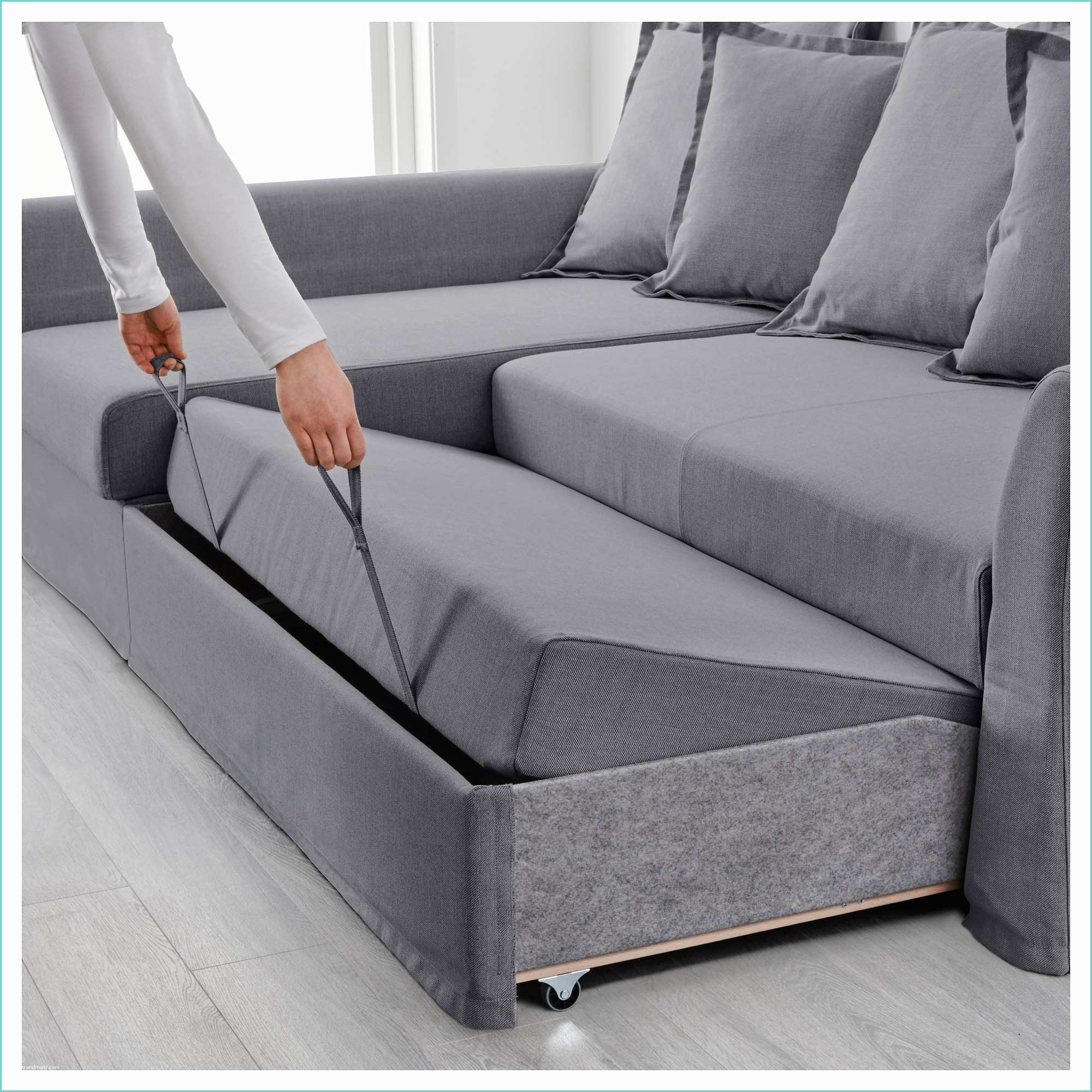Sofa Beds In Ikea Holmsund Corner sofa Bed nordvalla Medium Grey Ikea
