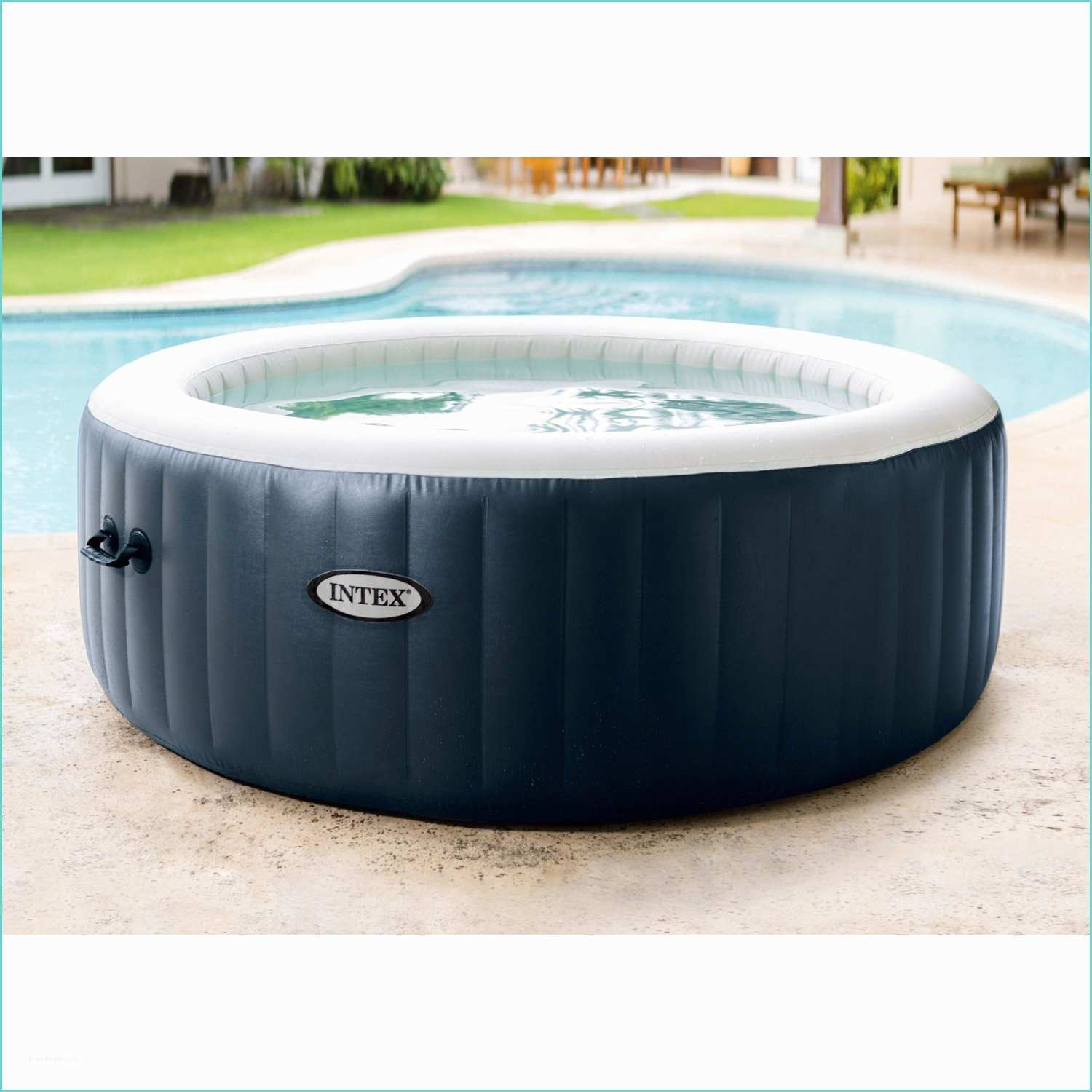 Spa Gonflable 6 Places Spa Gonflable Intex Purespa Bulles Blue Navy Rond 6