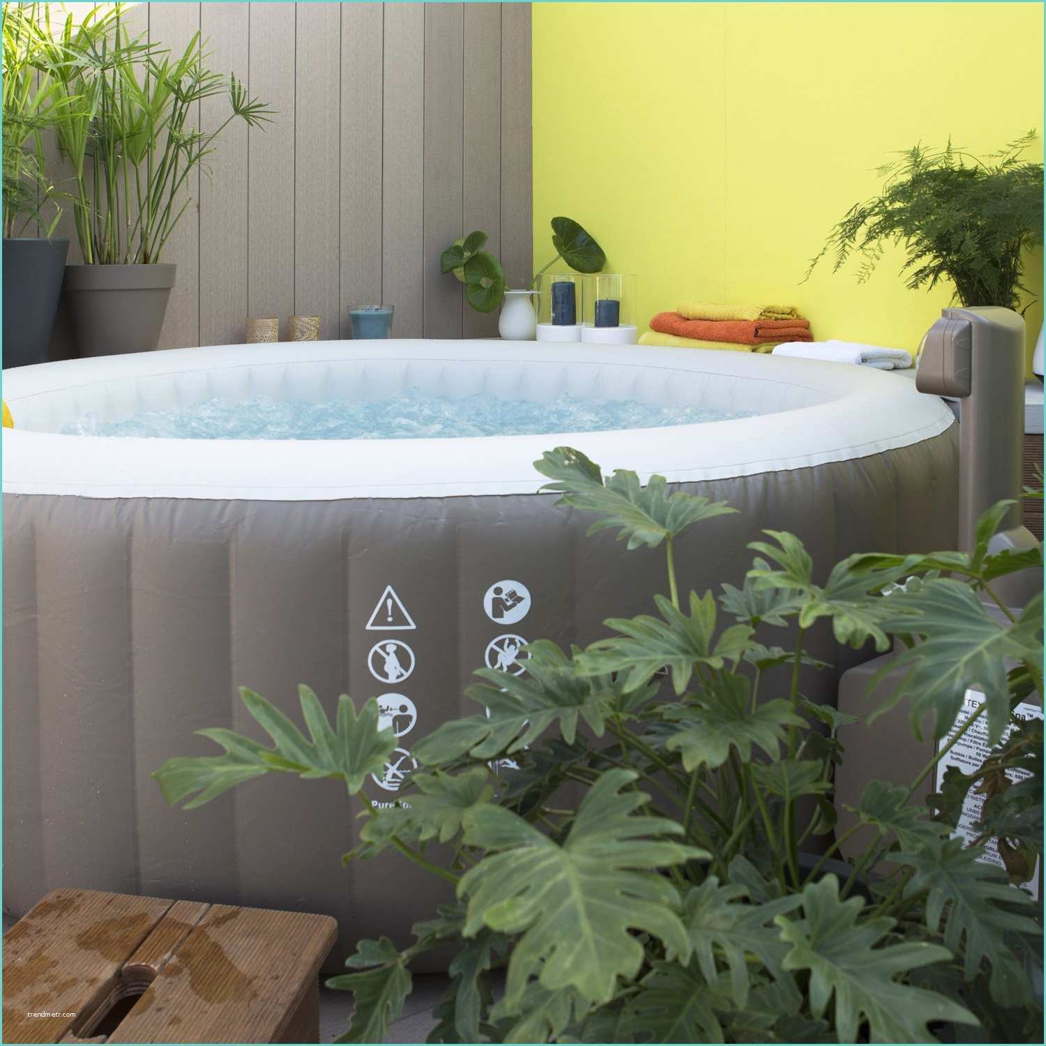 Spa Gonflable Foirfouille Spa Gonflable Intex Purespa Bulles Rond 4 Places assises