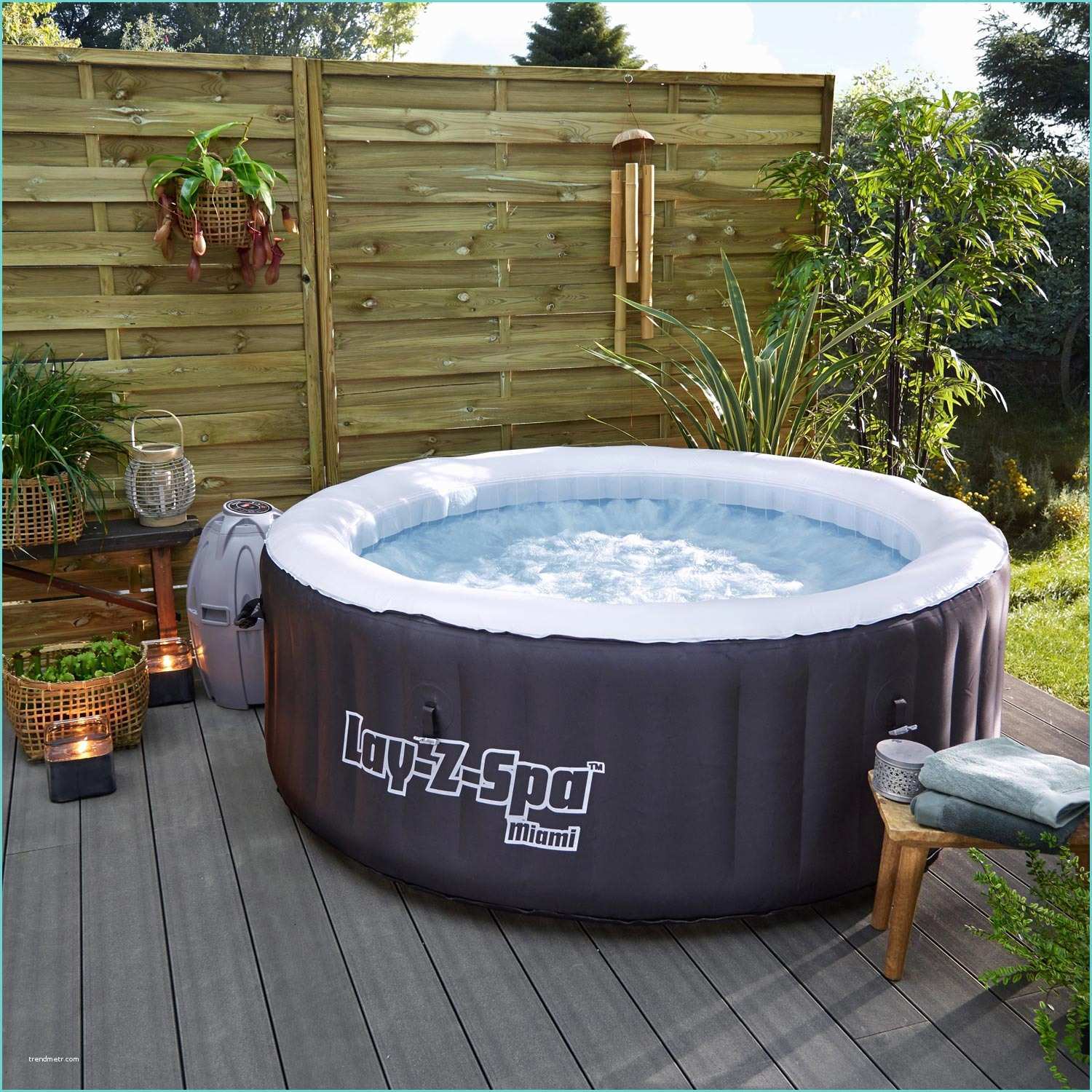 Spa Gonflable Nice En Pvc Spa Gonflable Bestway Miami Rond 4 Places assises