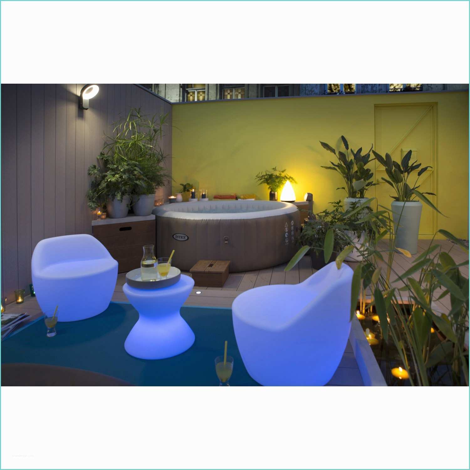 Spa Gonflable Nice En Pvc Spa Gonflable Intex Pure Spa Bulles Rond 4 Places assises