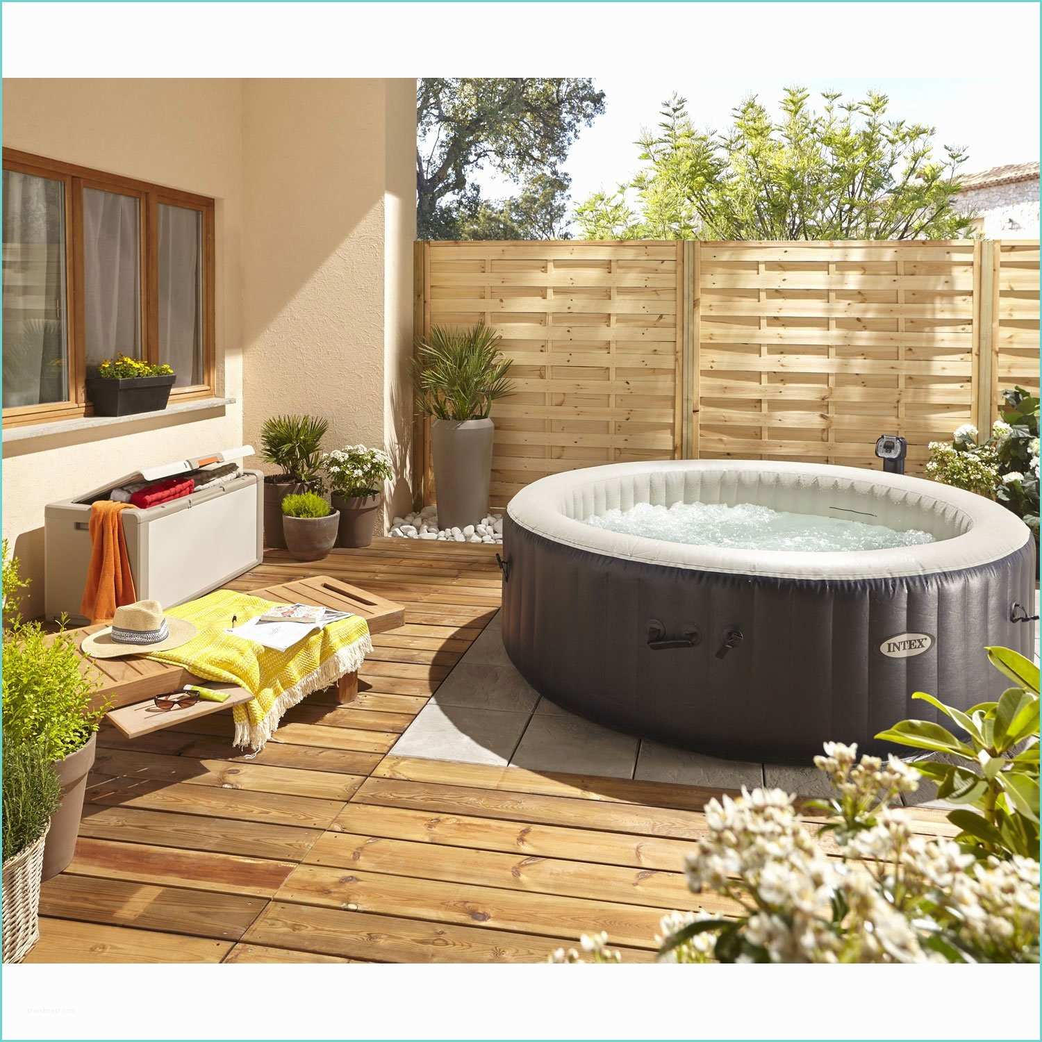 Spa Gonflable Nice En Pvc Spa Gonflable Intex Purespa Bulles Blue Navy Rond 6