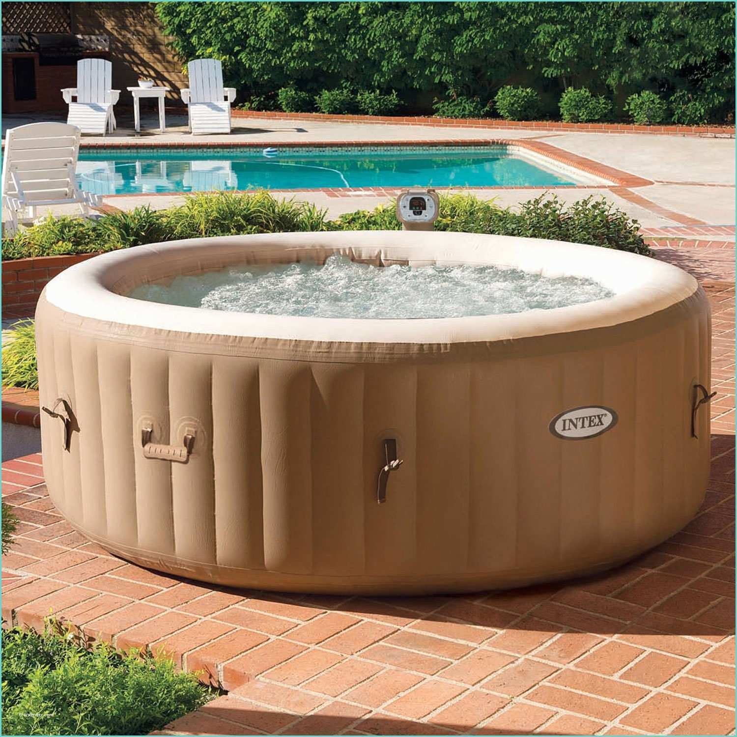 Spa Gonflable Nice En Pvc Spa Gonflable Intex Rond 4 Places assises