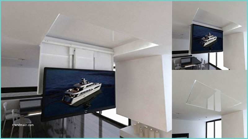 Staffe Tv Motorizzate A soffitto Tv Moving Chrt sollevatore Tv Motorizzato Da soffitto