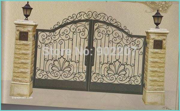 Steel Gate Design Image Aliexpress Buy Henchuang Wrought Iron Gate forged