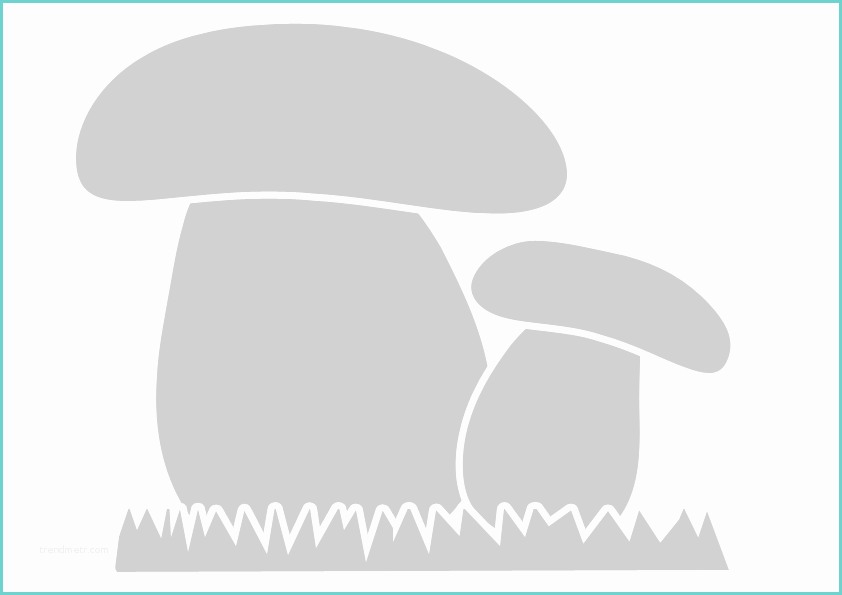 Stencil Da Stampare Stencil Funghi Porcini