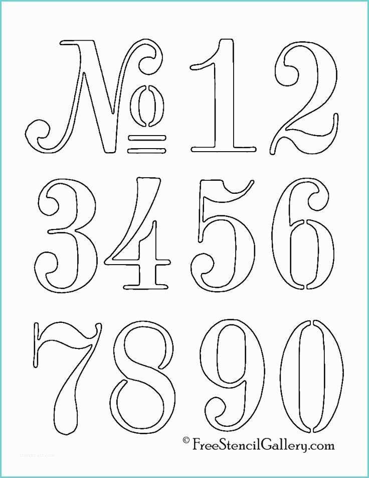 Stencil Numeri Da Stampare 25 Best Ideas About Number Stencils On Pinterest