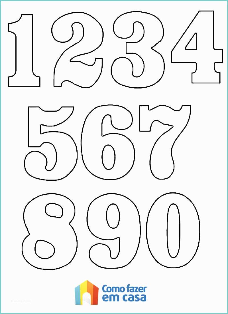 Stencil Numeri Da Stampare Confira as Melhores Dicas De Moldes De Números Para