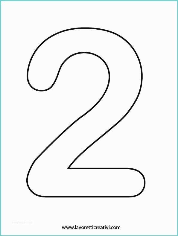 Stencil Numeri Da Stampare Numero 2 Rásmozgás